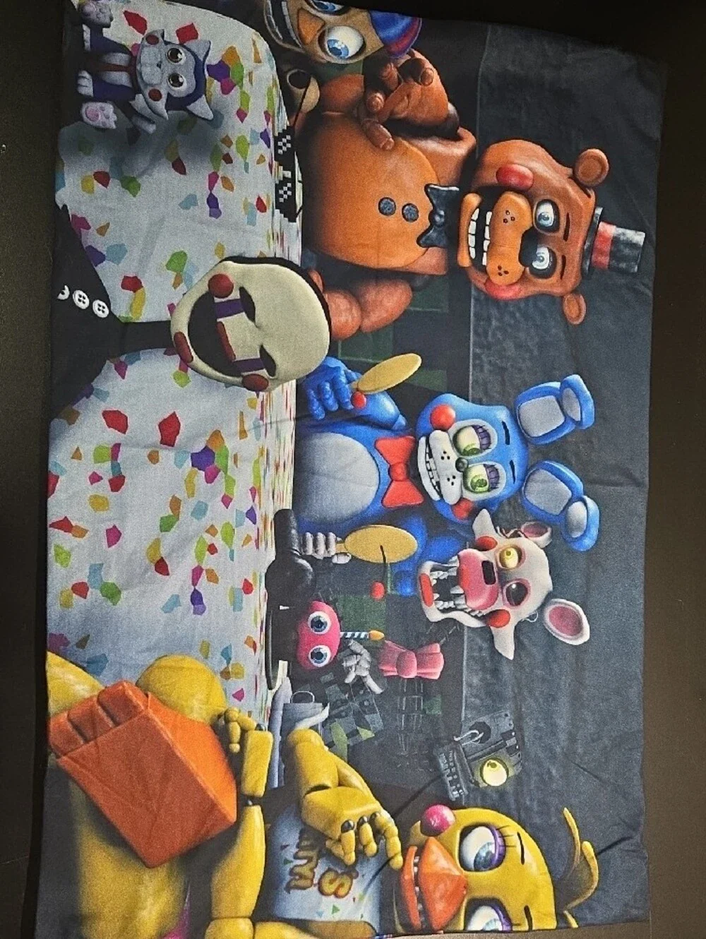 Five Nights at Freddy's Purple and Brown Plush Art Print Pillowcase Set of 4
